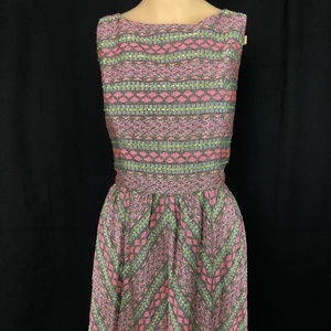 Adrianna Papell Fit & Flare Woven Dress 12 NWOT